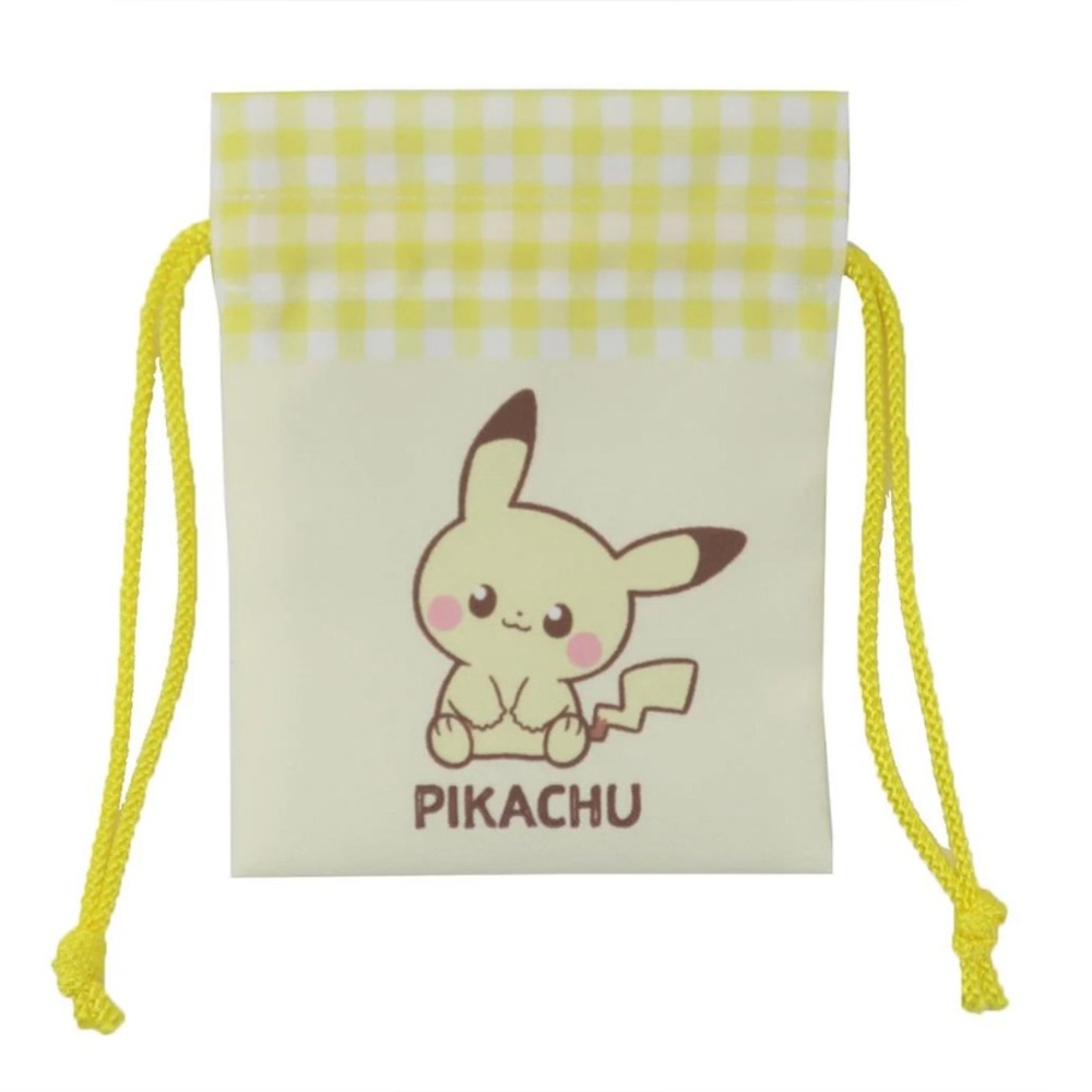 BNIB Japan Pokemon Center Original PokePeace Mini Drawstring Pouch - Pikachu